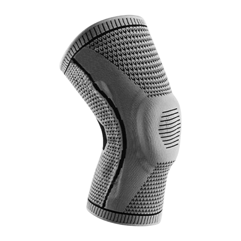 A Pair Ultra Knee Elite Knee Compression Sleeve, Knee Braces for Knee Pain  with Silicone Gel Spring Support, Knee Patella Pads Protector ,for  Arthritis, Meniscus Tear, Sports, etc. (Gray, L) : 