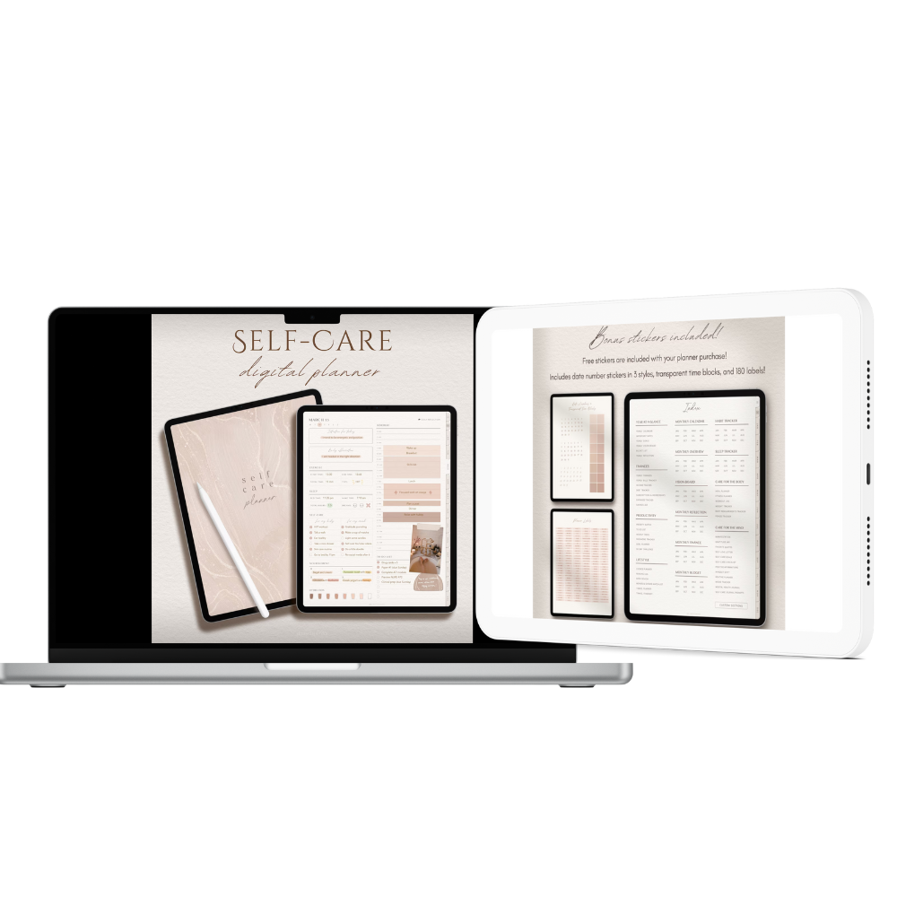 Digital Self-Care Planner bonus cover